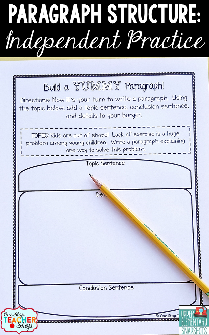 How to Teach Paragraph Writing: Paragraph Structure | Upper ...