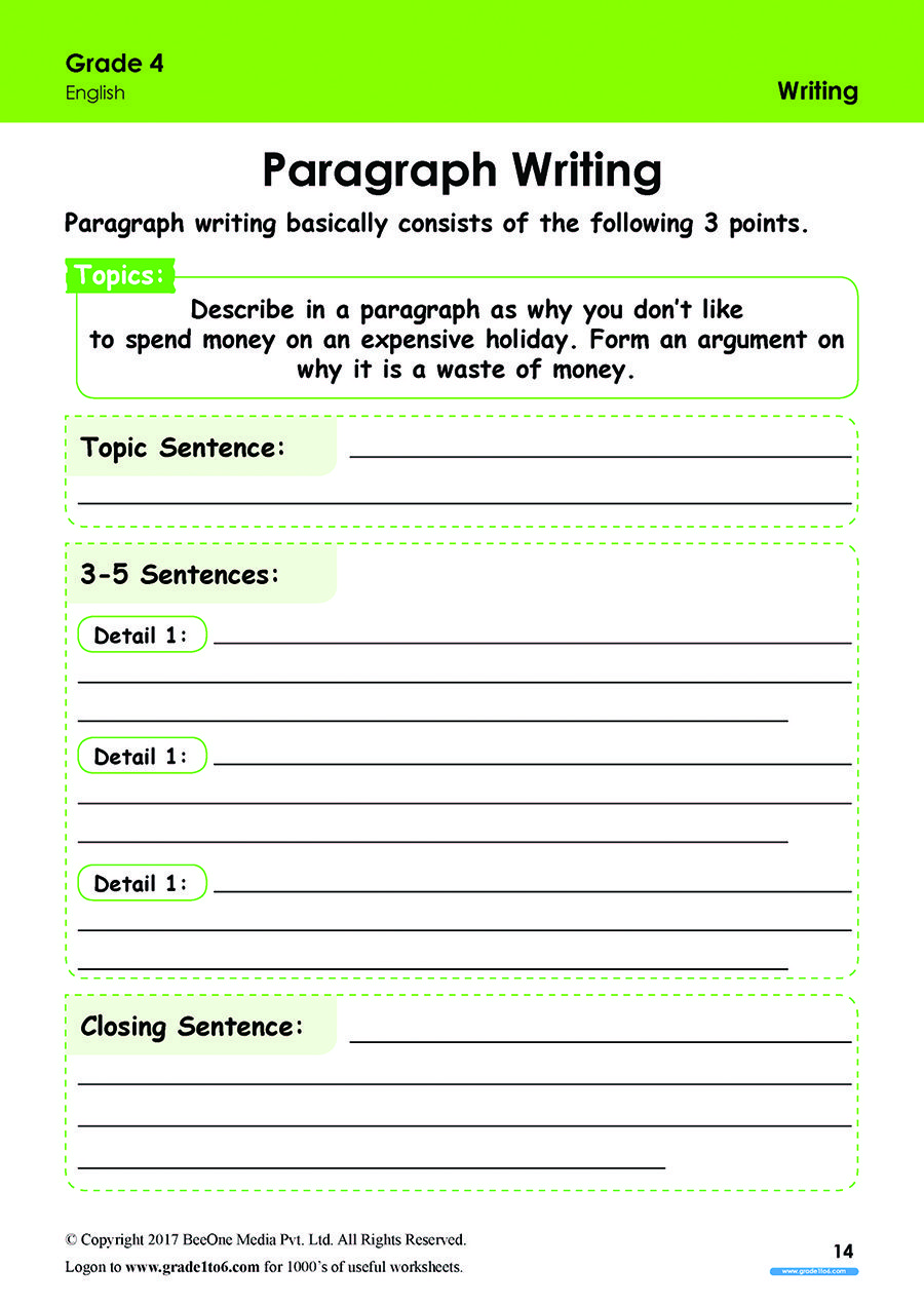 Free Printable Worksheets for Pre-school, Kindergarten &  Grade 4 ...