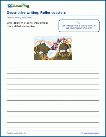 Descriptive writing worksheets | Worsheets library