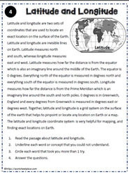 4th Grade Reading Comprehension Worksheets