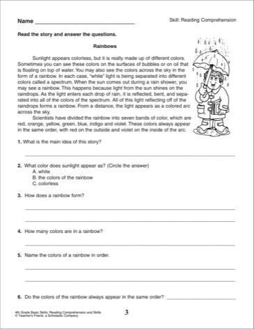4th Grade Reading Games - 10 Free PDF Printables | Printablee