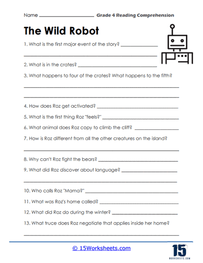 Grade 4 Reading Comprehension Worksheets