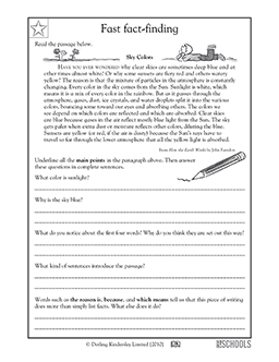 4th grade reading Worksheets, word lists and activities ...
