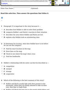 4th grade reading quizzes
