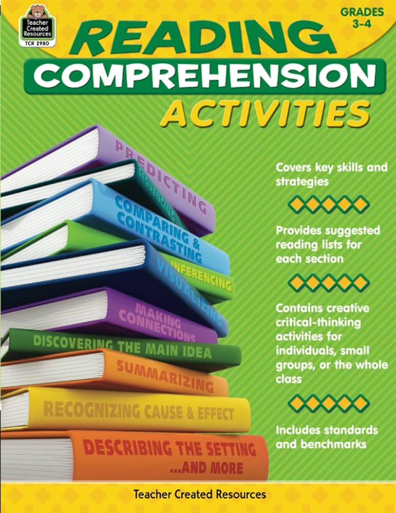 Amazon.com: Reading Comprehension Activities Grade 3-4 ...