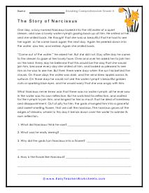 Reading Comprehension Worksheets 4th Grade