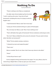 4th Grade Reading Comprehension Worksheets