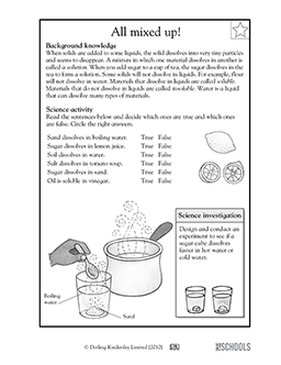 4th grade science Worksheets, word lists and activities ...