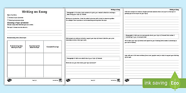 Fourth Grade Essay Writing Template (teacher made) - Twinkl