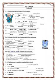 test for the 4th grade - ESL worksheet by svetlowly1