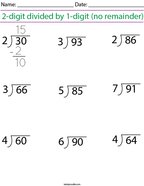 Fourth Grade Division Math Worksheets - Twisty Noodle