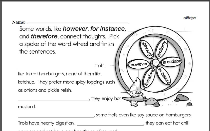 4th grade writing worksheet pdf