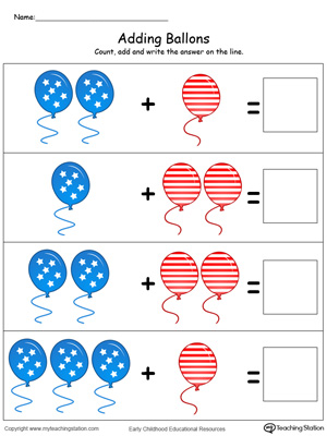4th of july math worksheet