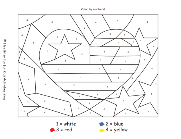 4th of july worksheet for kindergarten