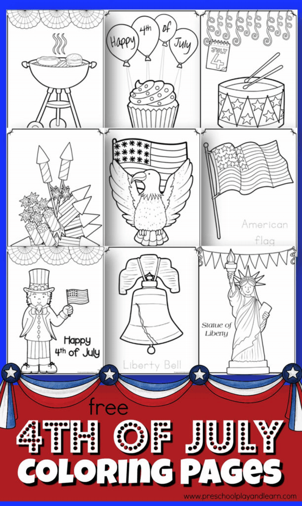 4th of july worksheet for preschoolers