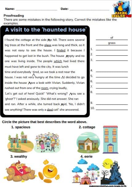 FREE Grade 5 Reading and Writing WorksheetsMaking English Fun