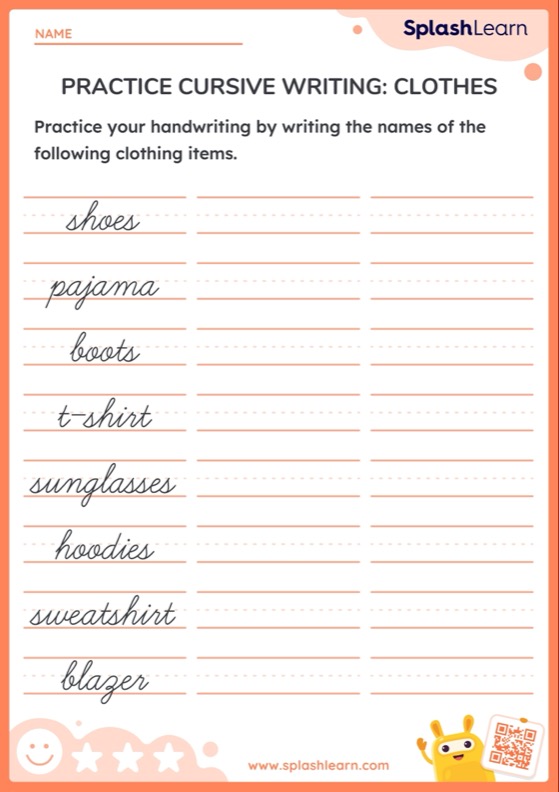5 grade handwriting worksheet