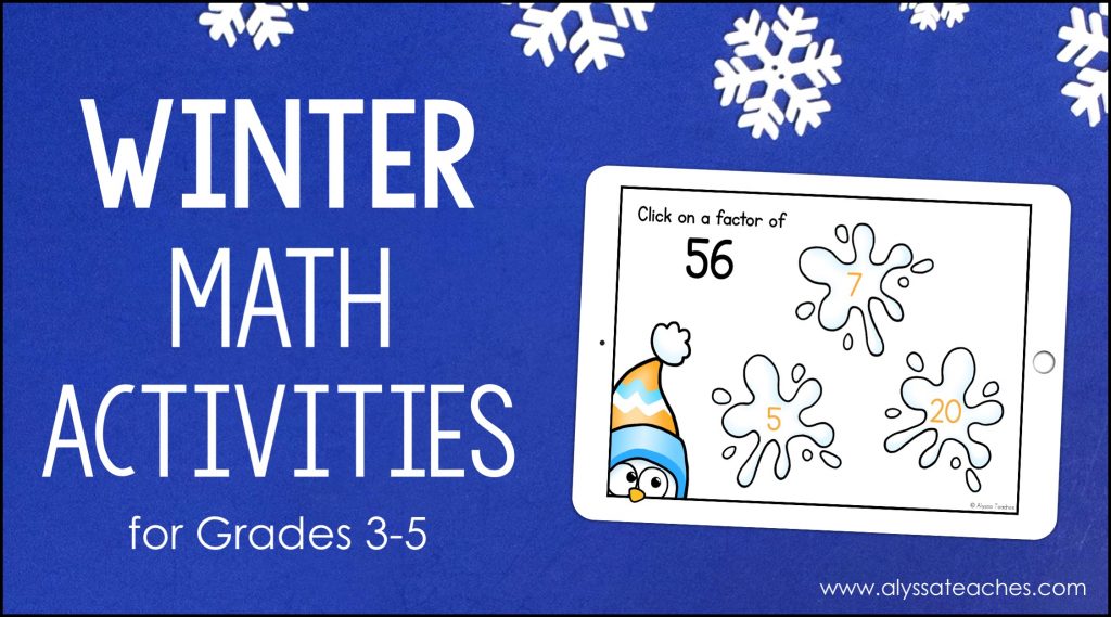 5 Top Winter Math Activities for Upper Elementary Students ...
