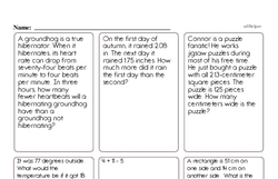 Free 5.MD.A.1 Common Core PDF Math Worksheets | edHelper.com