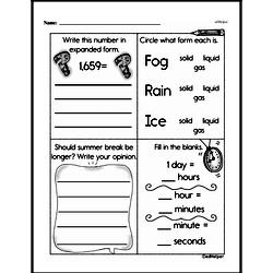 Free 5.MD.A.1 Common Core PDF Math Worksheets | edHelper.com