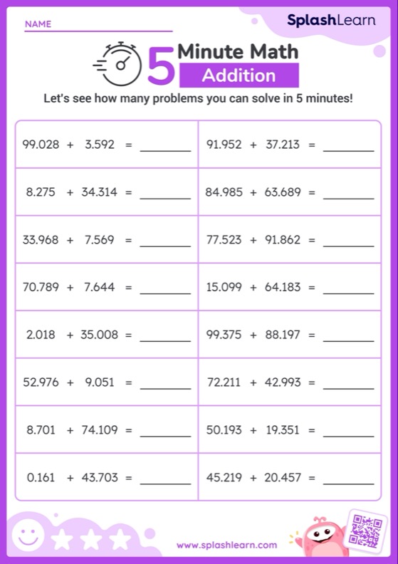 Free Printable Math Worksheets for Kids Online | SplashLearn ...