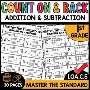 Addition and Subtraction Worksheets 1.OA.C.5 - We Are Better Together