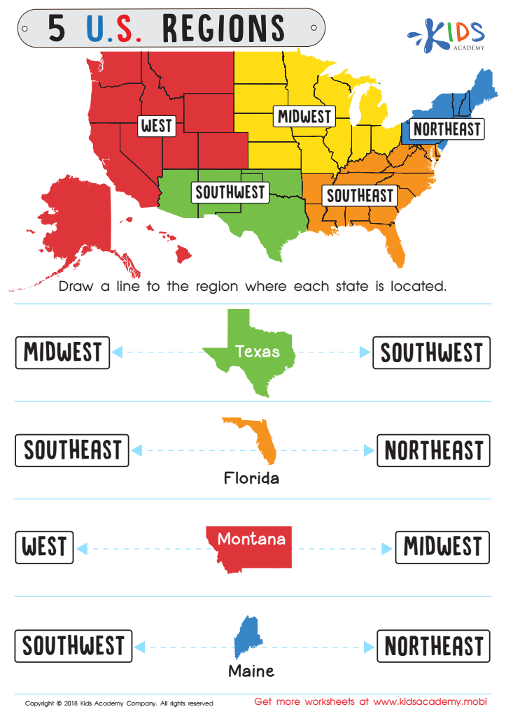 50 states worksheet