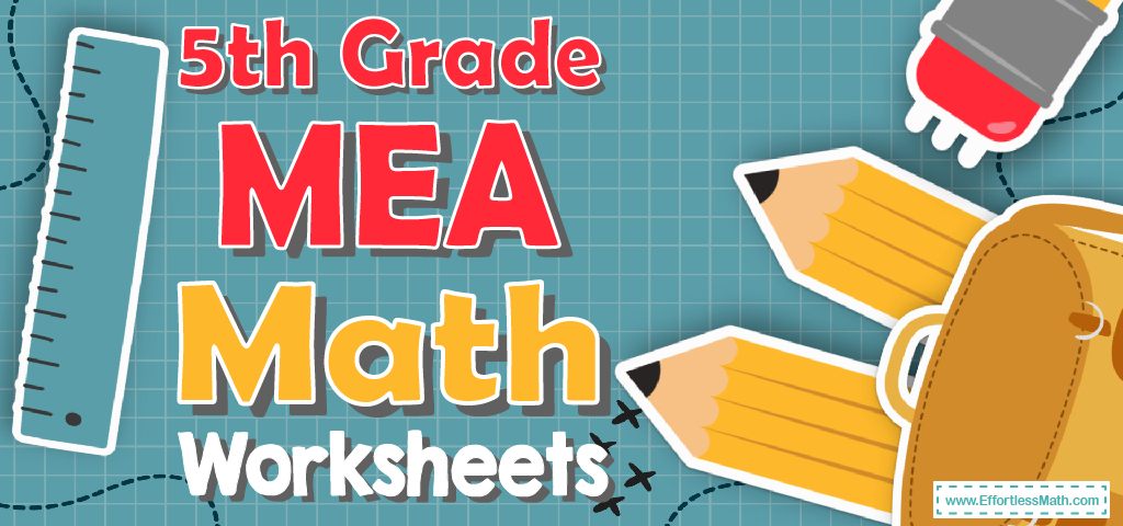 5th grade area math worksheet
