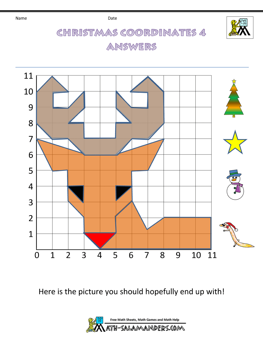 5th grade christmas worksheet free