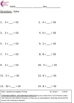 5th grade common core math worksheet answers