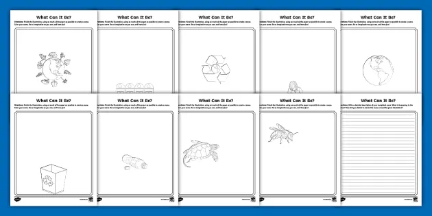 What Can It Be? Earth Day Drawing Activity for 3rd-5th Grade