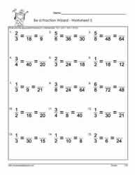 5th grade equivalent fractions worksheet