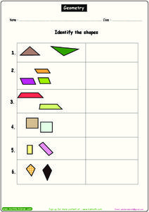 Geometry Worksheet for 4th - 5th Grade | Lesson Planet