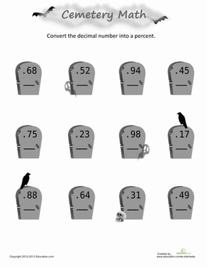 Decimals to Percents | Interactive Worksheet 