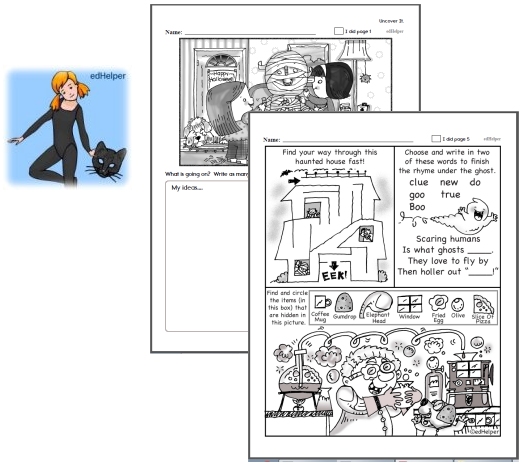5th grade halloween worksheet