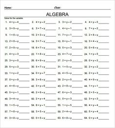 36 Algebra Year 5 ideas | algebra, algebra worksheets, math worksheets