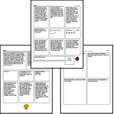 5th grade math enrichment worksheet