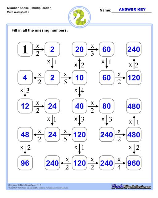 Number Snake Maze