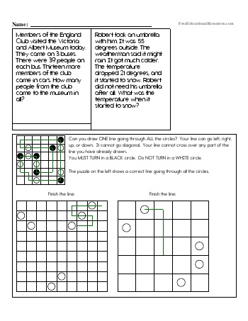 5th grade math review worksheet free