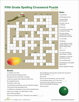 5th grade math vocabulary worksheet