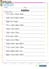5th Grade Math Worksheets