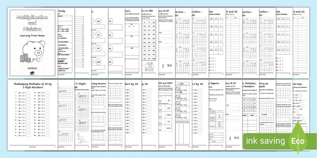 5th grade math worksheet multiplication and division
