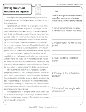 5th grade reading comprehension worksheet free