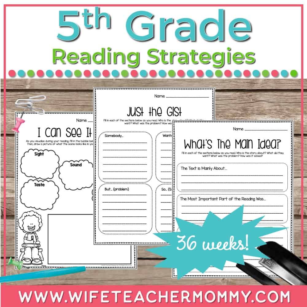 36 Weeks of 5th Grade Reading Comprehension Strategies