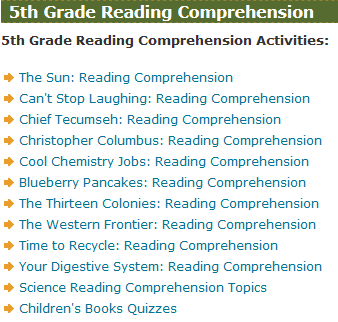 Fifth Grade Language Skill Builders - Reading Comprehension