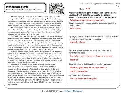 5th grade reading worksheet to print
