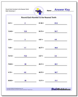Rounding Numbers: Simple Rounding With Decimals