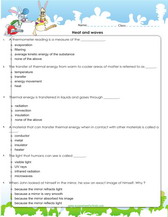 5th grade science worksheet printable free