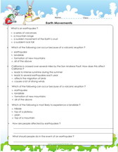 Grade 5 science worksheets
