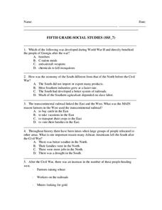 5th grade social studies worksheet printable free